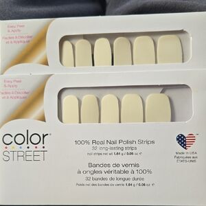 Color Street Clear Top Coat Set And White Set